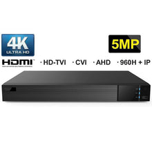 Load image into Gallery viewer, 8 CH + 4 IP All-in-One HDMI 4K Output DVR Digital Video Recorder VTD-5208
