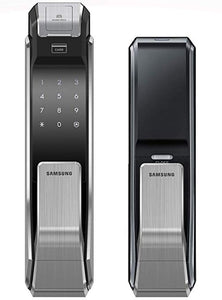 [REFURBISHED] Samsung SHS-P718 Push Pull Biometric Fingerprint Digital Door Lock - HDVideoDepot