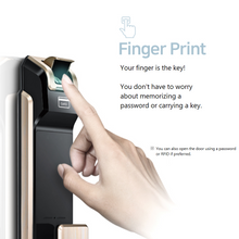 Load image into Gallery viewer, [REFURBISHED] Samsung SHS-P718 Push Pull Biometric Fingerprint Digital Door Lock - HDVideoDepot