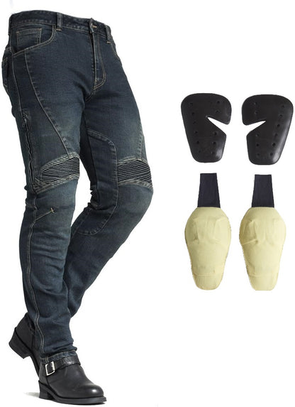 [NEW 2025] Maxler MJ-1604-2 Air-Vent Motorcycle Riding Jeans - Kevlar® Lined (Slim Fit) - HDVD