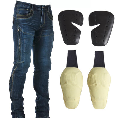 [NEW 2025] Maxler MJK-002-2 Air-Vent Riding Jeans - Kevlar® Lined & CE Armored (3D Straight Fit) - HDVD