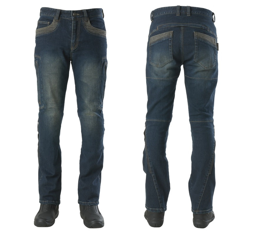 [NEW 2025] Maxler MJK-002-2 Air-Vent Riding Jeans - Kevlar® Lined & CE Armored (3D Straight Fit) - HDVD