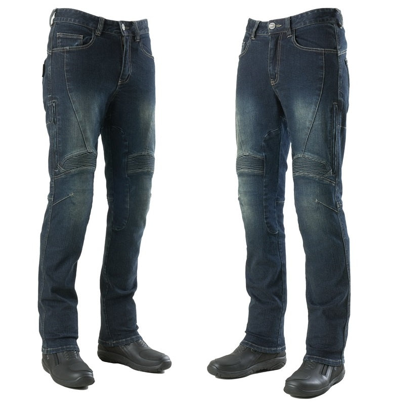[NEW 2025] Maxler MJ-1604-2 Air-Vent Motorcycle Riding Jeans - Kevlar® Lined (Slim Fit) - HDVD