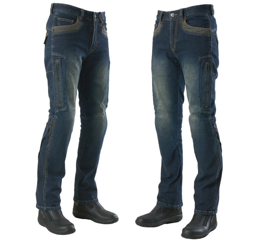 [NEW 2025] Maxler MJK-002-2 Air-Vent Riding Jeans - Kevlar® Lined & CE Armored (3D Straight Fit) - HDVD