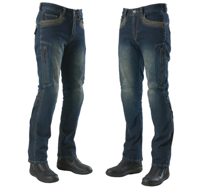 [NEW 2025] Maxler MJK-002-2 Air-Vent Riding Jeans - Kevlar® Lined & CE Armored (3D Straight Fit) - HDVD