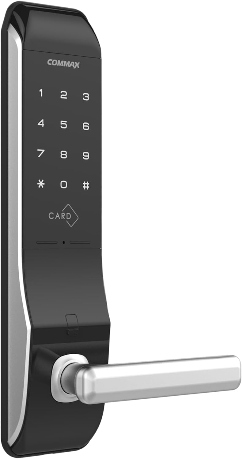Commax CDL-200L Smart Door Lock with RF Key Tag, Keypad Entry, Digital Lock, Made in Korea, UL Certified - HDVD
