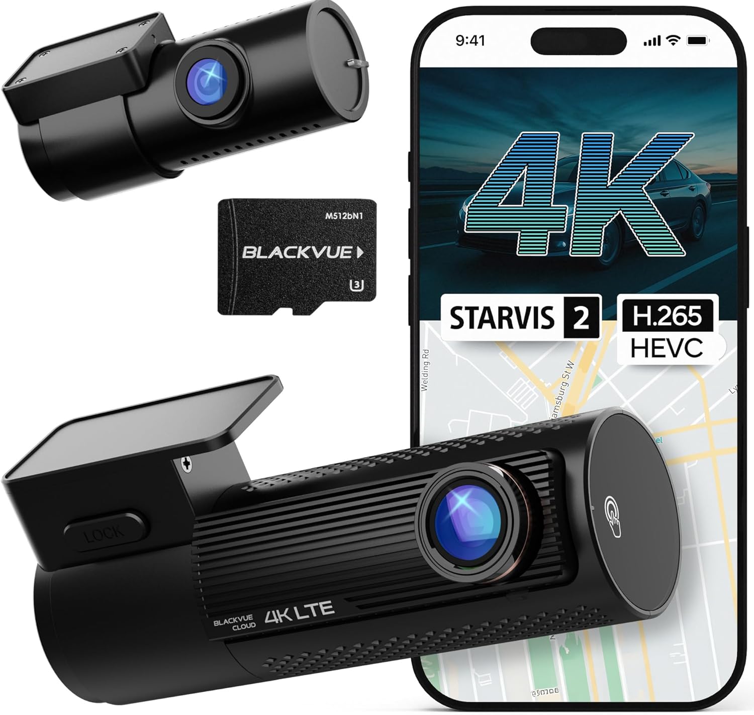 BlackVue ELITE 8 2CH Dual 2K QHD Dash Cam Sony STARVIS 2 HDR Wi-Fi GPS (OPEN BOX - LIKE NEW) - HDVD