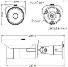 Load image into Gallery viewer, HDVD 5MP 4-in-1 Outdoor Bullet Camera | IP66 Weatherproof, 2.8-12mm Motorized Auto-Focus Lens, Hybrid Output (Model: HDVD-5M-B21) - HDVD
