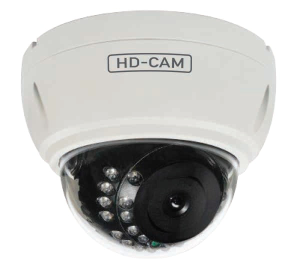 HDVD 1080p HD-TVI Outdoor Vandal Dome Camera | IP66 Metal Housing, 2.8mm Wide Lens, Hybrid Output (Model: HDVD-T2M-V2) - HDVD