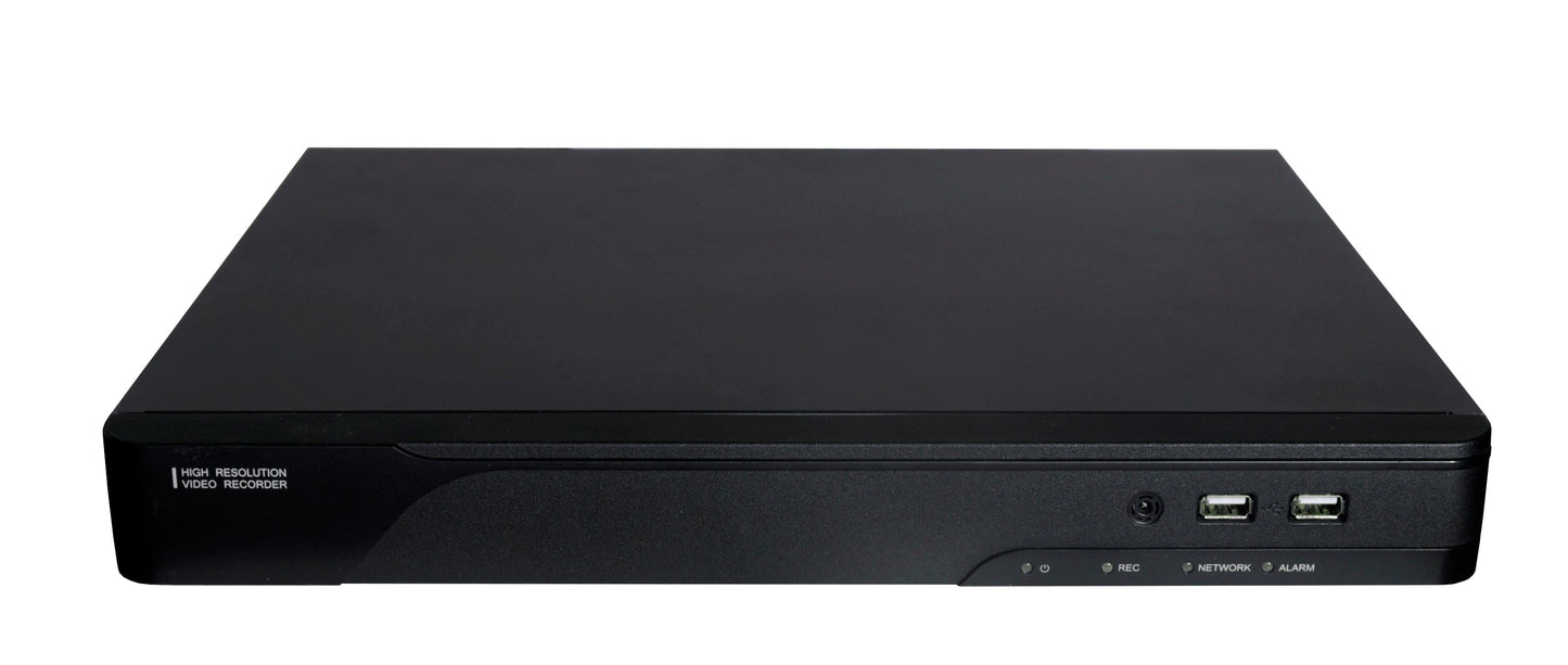 HDVD 16-Channel 4K Ultra HD NVR | H.265 PoE Security Recorder, 8MP Support, 16 PoE Ports, 2-Bay HDD Storage (Model: HDVD-N4K-16-2H) - HDVD