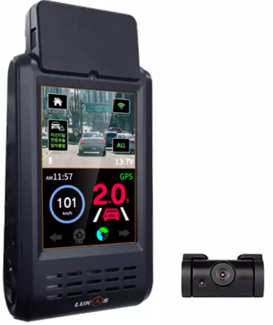 [NEW] LUKAS QVIA H-900-2CH | 4K UHD DASHCAM | WI-FI,ADAS,GPS,PARKING MODE (128GB)
