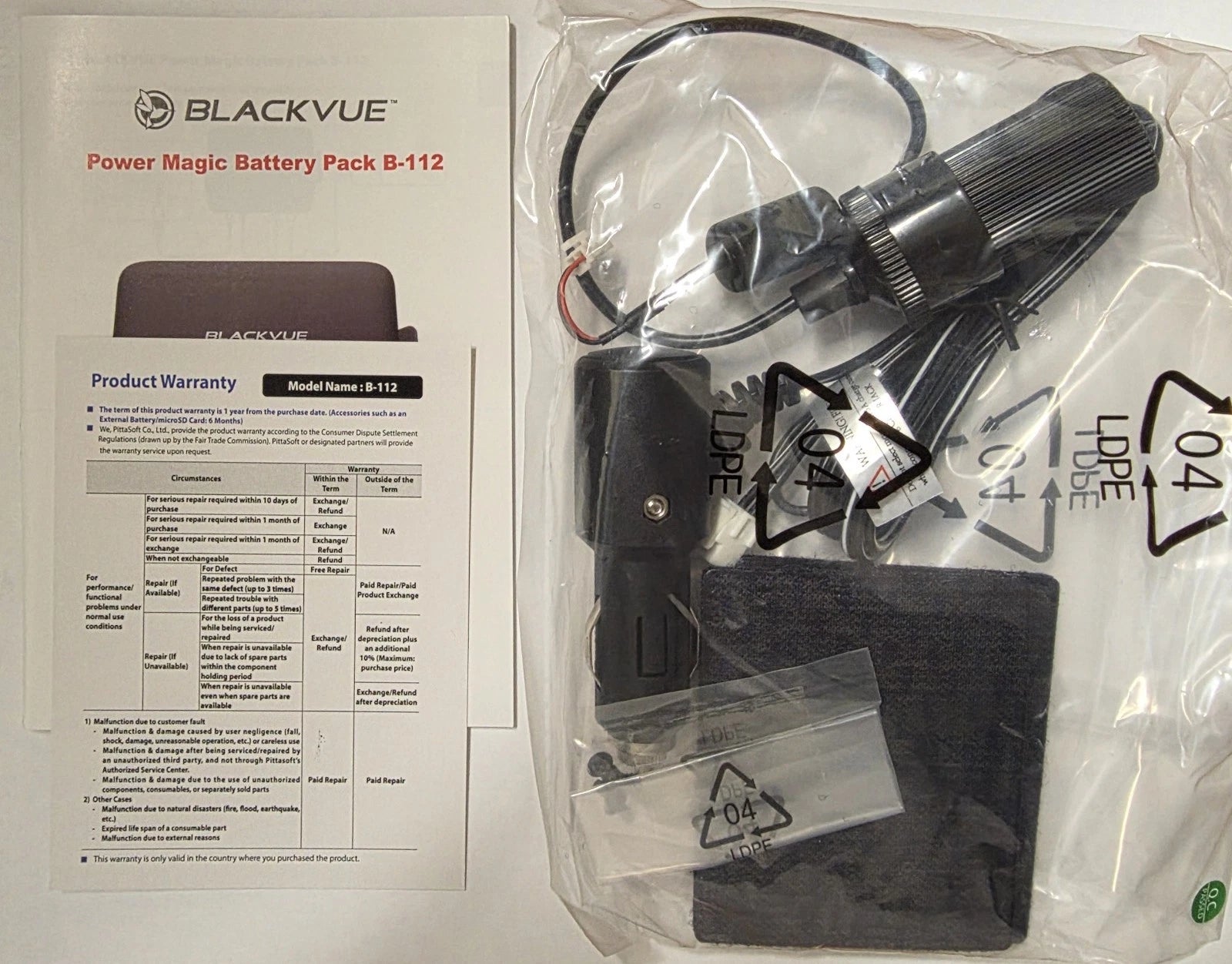BlackVue Power Magic Battery Pack (B-112) - Plug & Play (Open Box / Like New) - HDVD