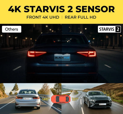 BlackVue DR970X-2CH LTE Plus - 4K UHD Built-in LTE Cloud Dash Cam Sony STARVIS 2 [Open Box - Like New] - HDVD