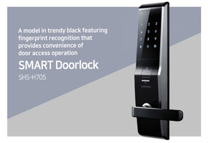[REFURBISHED] Samsung SHS-H705 Biometric Fingerprint Digital Door Lock - HDVideoDepot