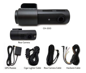 BlackSys CH-300 Series 2-Channel Wi-Fi Dash Camera ( CH-300-2CH ) - HDVideoDepot