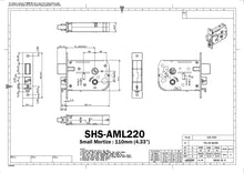 Load image into Gallery viewer, Samsung SHS-AML220 Single Deadbolts Type Mortise Replacement