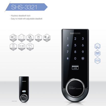 [REFURBISHED] Samsung SHS-3321 Digital Door Lock - HDVD